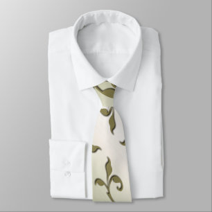 Corbata Hojas de olivo que se desplazan