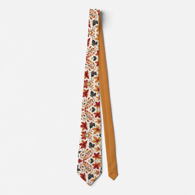 Corbata Hojas de otoño (Anverso)