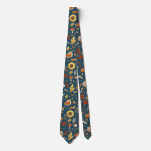 Corbata Hojas de otoño con un toque de Acción de Gracias