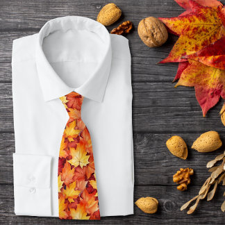 Corbata Hojas de otoño. Hojas de otoño, hojas coloridas