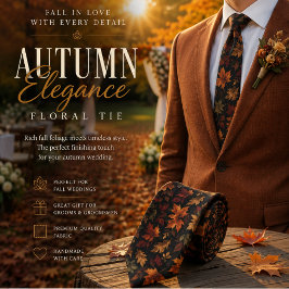 Corbata Hojas de Otoño Patrimonio de Lujo
