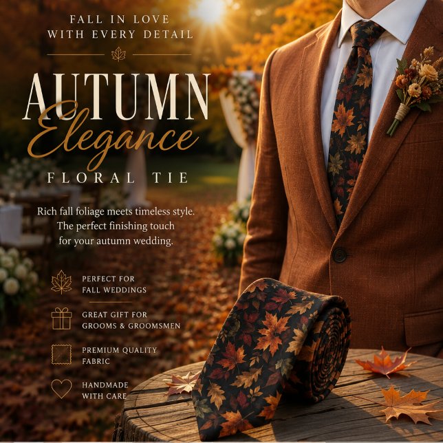 Corbata Hojas de Otoño Patrimonio de Lujo (Subido por el creador)