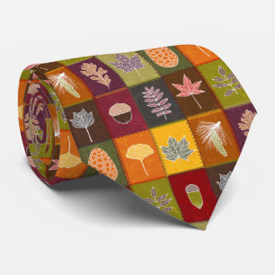 Corbata Hojas de otoño sembradas