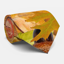 Corbata Hojas de otoño y alcornoques