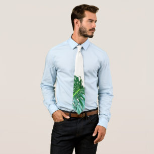 Corbata Hojas de palma, follaje tropical, selva