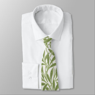 Corbata Hojas de sauce victorianas vintage de William Morr