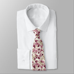 Corbata Hojas de uva con nata de mantequilla