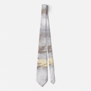 Corbata hojas impresas