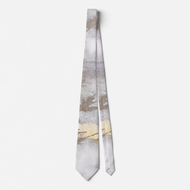 Corbata hojas impresas (Anverso)