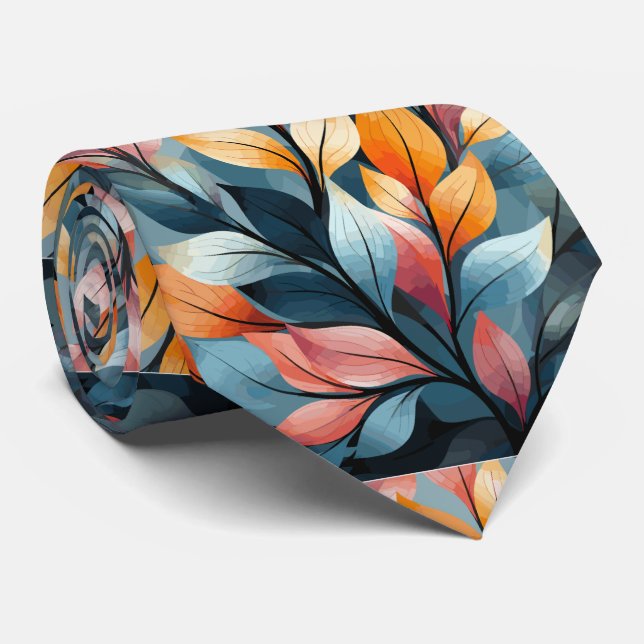 Corbata Hojas multicolores Thunder_Cove (Enrollado)