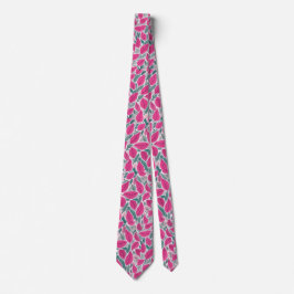 Corbata Hojas rosas