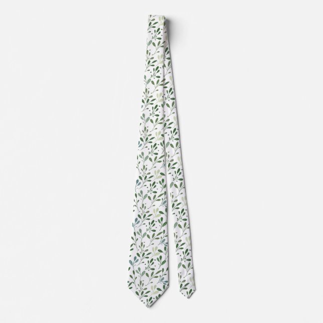 Corbata Hojas verdes (Anverso)