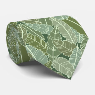 Corbata Hojas verdes de arte en línea