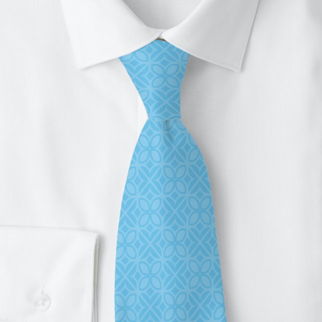 Corbata Hojas y líneas azul bebé (Subido por el creador)