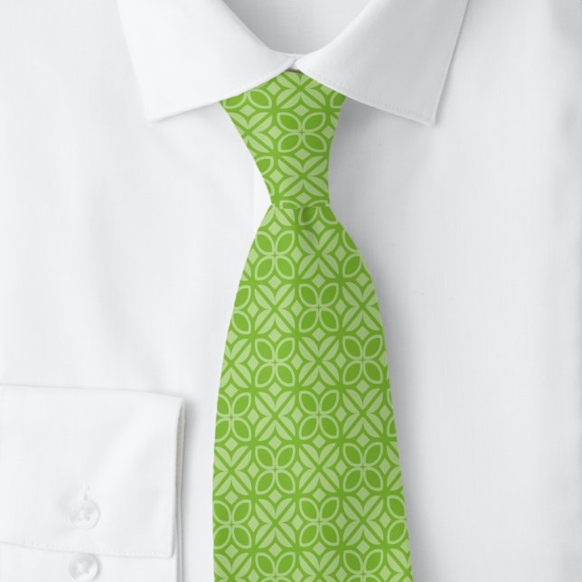 Corbata Hojas y líneas chartreuse (Subido por el creador)