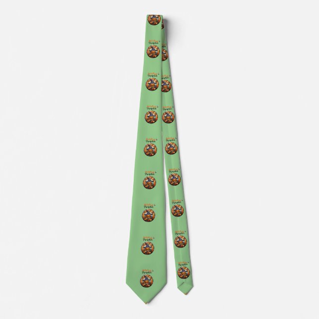 Corbata Hola Scary Hallowe'en Pumpkin (Anverso)
