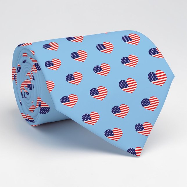 Corbata Holiday - Fourth of July American Flag Necktie (Subido por el creador)