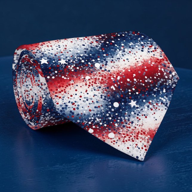 Corbata Holiday - Fourth of July Patriotic Necktie (Subido por el creador)