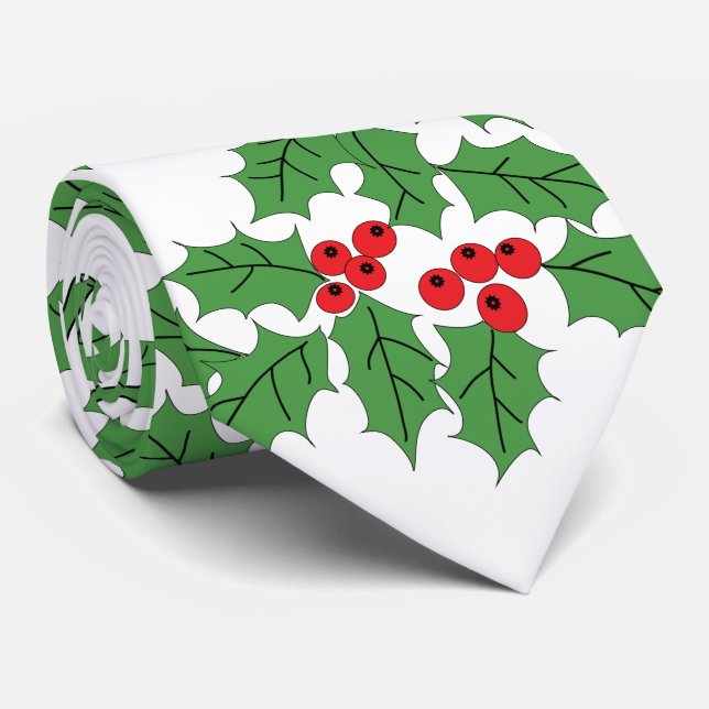 Corbata Holly Berries (Enrollado)