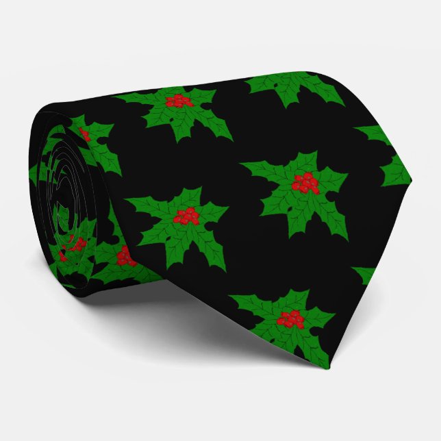 Corbata Holly Design Navidades (Enrollado)
