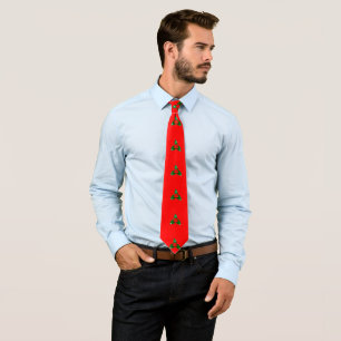Corbata Holly Red Necktie