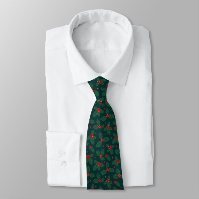 Corbata Holly y Berries Necktie (Atado)