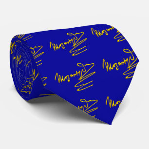 Corbata HOMAGE TO MOZART, Gold Blue