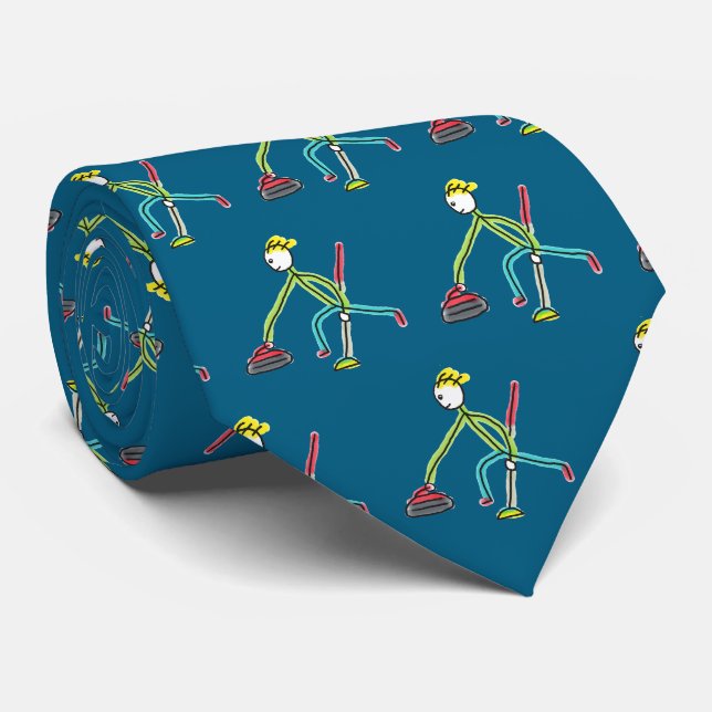 Corbata Hombre de Curling (Enrollado)