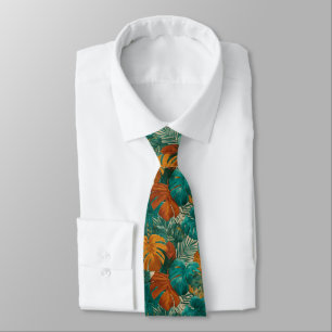 Corbata Hombre de honor lindo floral tropical
