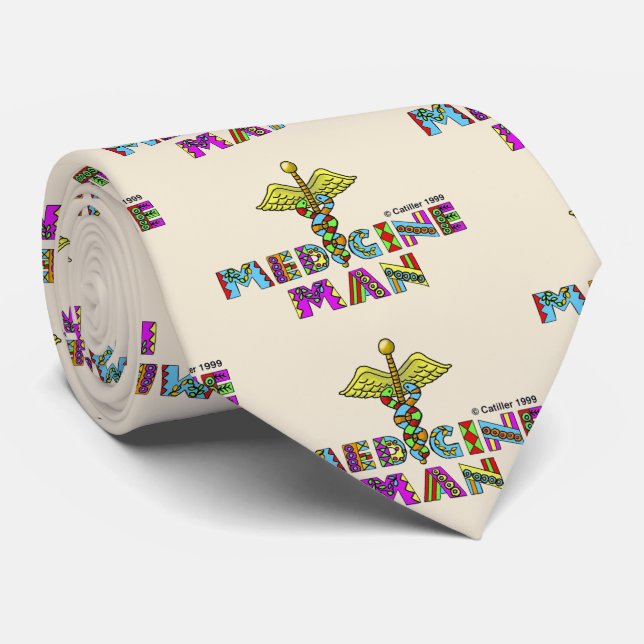 Corbata Hombre de la Medicina (Enrollado)