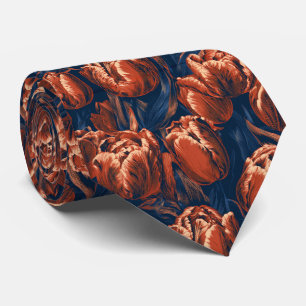 Corbata Hombre de Negocios Profesional de Flor de Tulipán