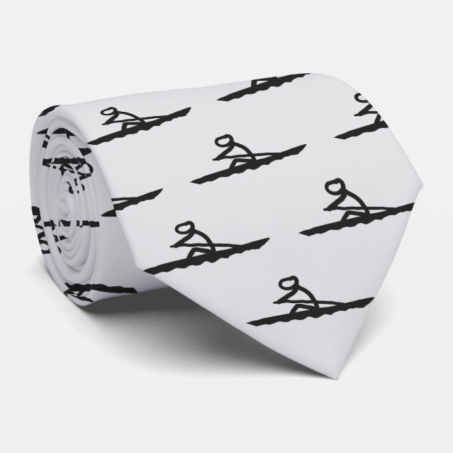 Corbata Hombre de palanca remando (Enrollado)
