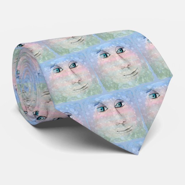 Corbata Hombre en la Luna (Enrollado)