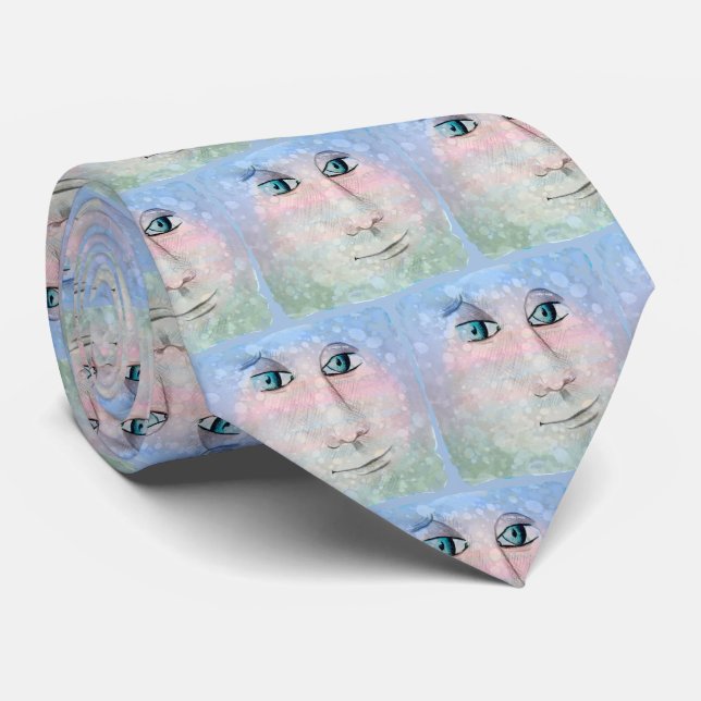 Corbata Hombre en la Luna (Enrollado)