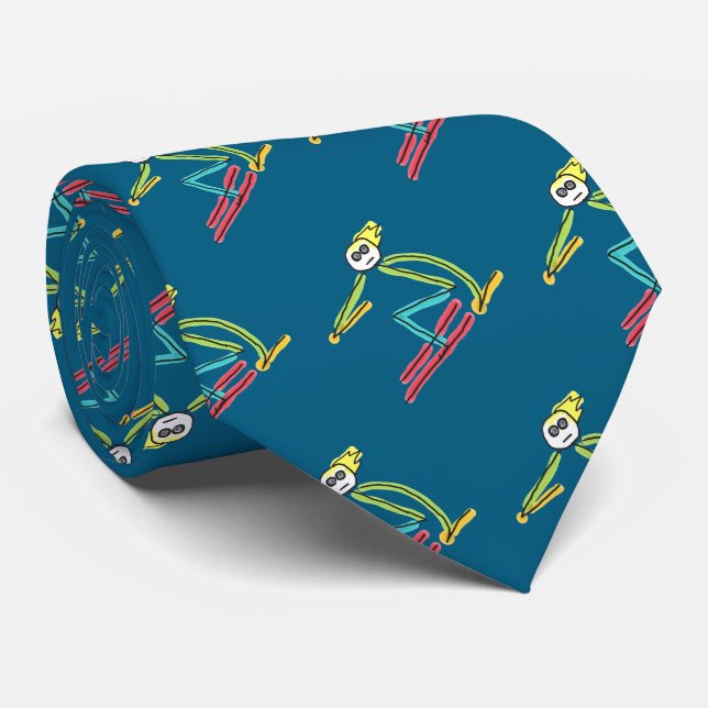 Corbata Hombre Palo Esquí (Enrollado)