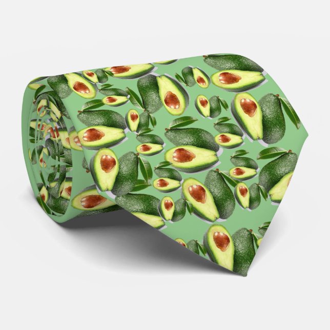 Corbata Hombres Aguacates de Diseñador (Enrollado)