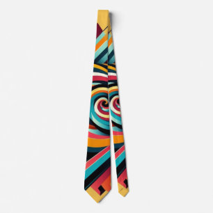 Corbata Hombres con puntas de cuello: diseño geométrico co