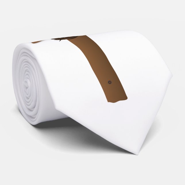 Corbata Hombres Cruzar el Tiro (Enrollado)