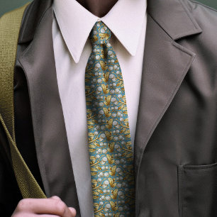 Corbata Hombres de la era victoriana de la nieve floral