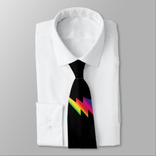 Corbata Hombres del orgullo gay de la cinta del rayo del