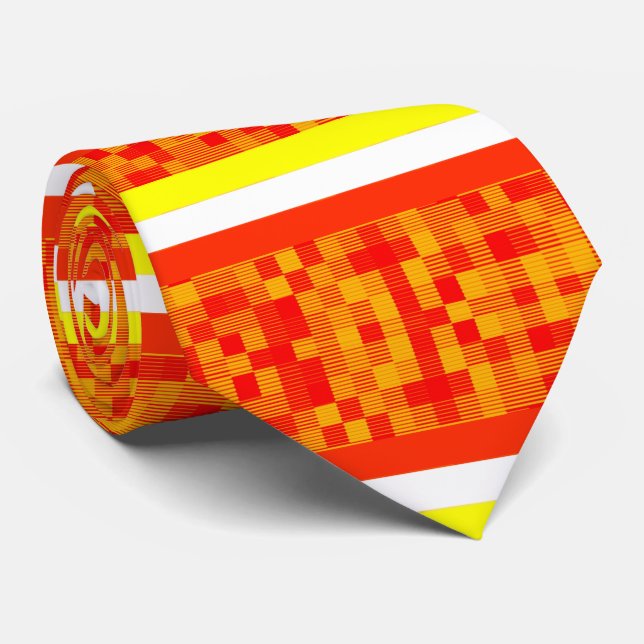 Corbata Hombres Diseñador Lazos Naranja Amarillo (Enrollado)