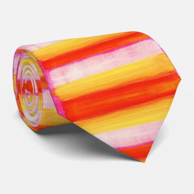 Corbata Hombres Diseñador Lazos Naranja amarillo Rosa (Enrollado)