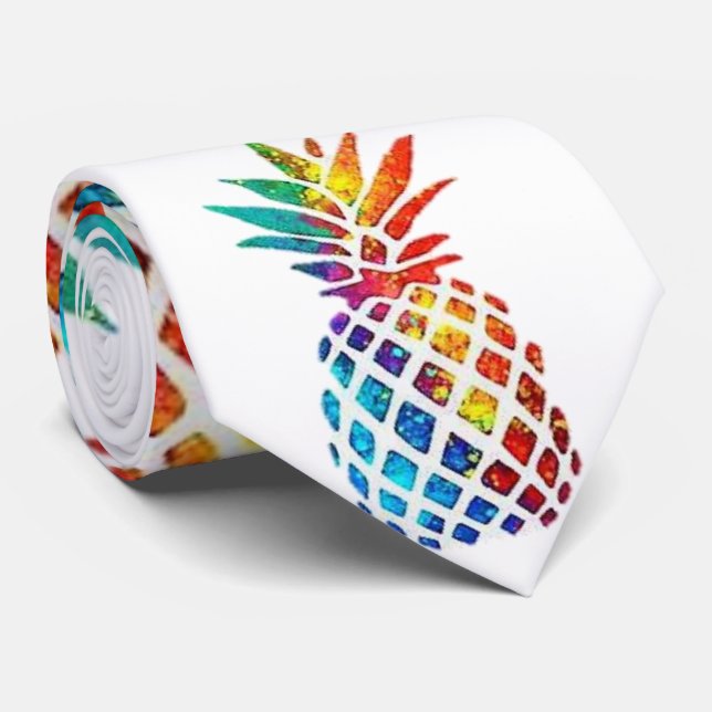Corbata Hombres Diseñador Ties Pineapple (Enrollado)