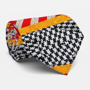 Corbata Hombres diseñadores amarras azul negro y rojo amar