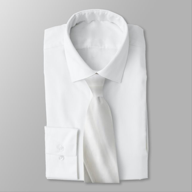Corbata Hombres Diseñadores Ties Satin Silver (Atado)