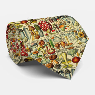 Corbata Hongos Estilizados Champán DIY BG Vintage