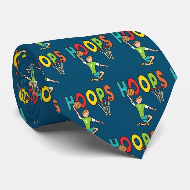 Corbata Hoops de baloncesto (Enrollado)