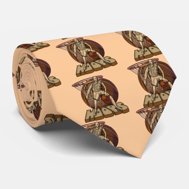 Corbata Hoops de baloncesto (Enrollado)