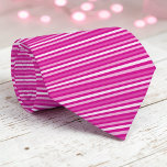Corbata Hot Pink Color Stripes Necktie<br><div class="desc">This eye-catching necktie features a vibrant color with bold stripes,  perfect for adding a pop of energy to any outfit. Whether it's for a special occasion or everyday wear,  this stylish accessory is sure to make a statement.</div>