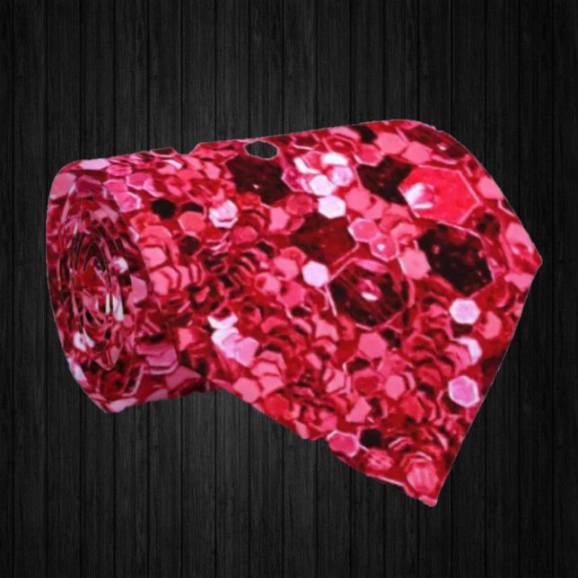 Corbata Hot Pink Sparkles Faux Purpurina Fancy Luxury (Subido por el creador)